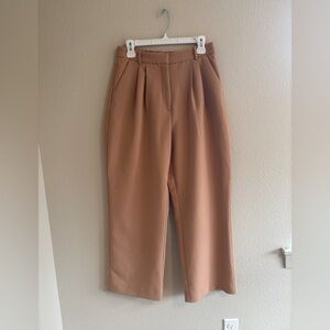 Abercrombie & Fitch Curve Love high rise sloane tailored wide leg pants